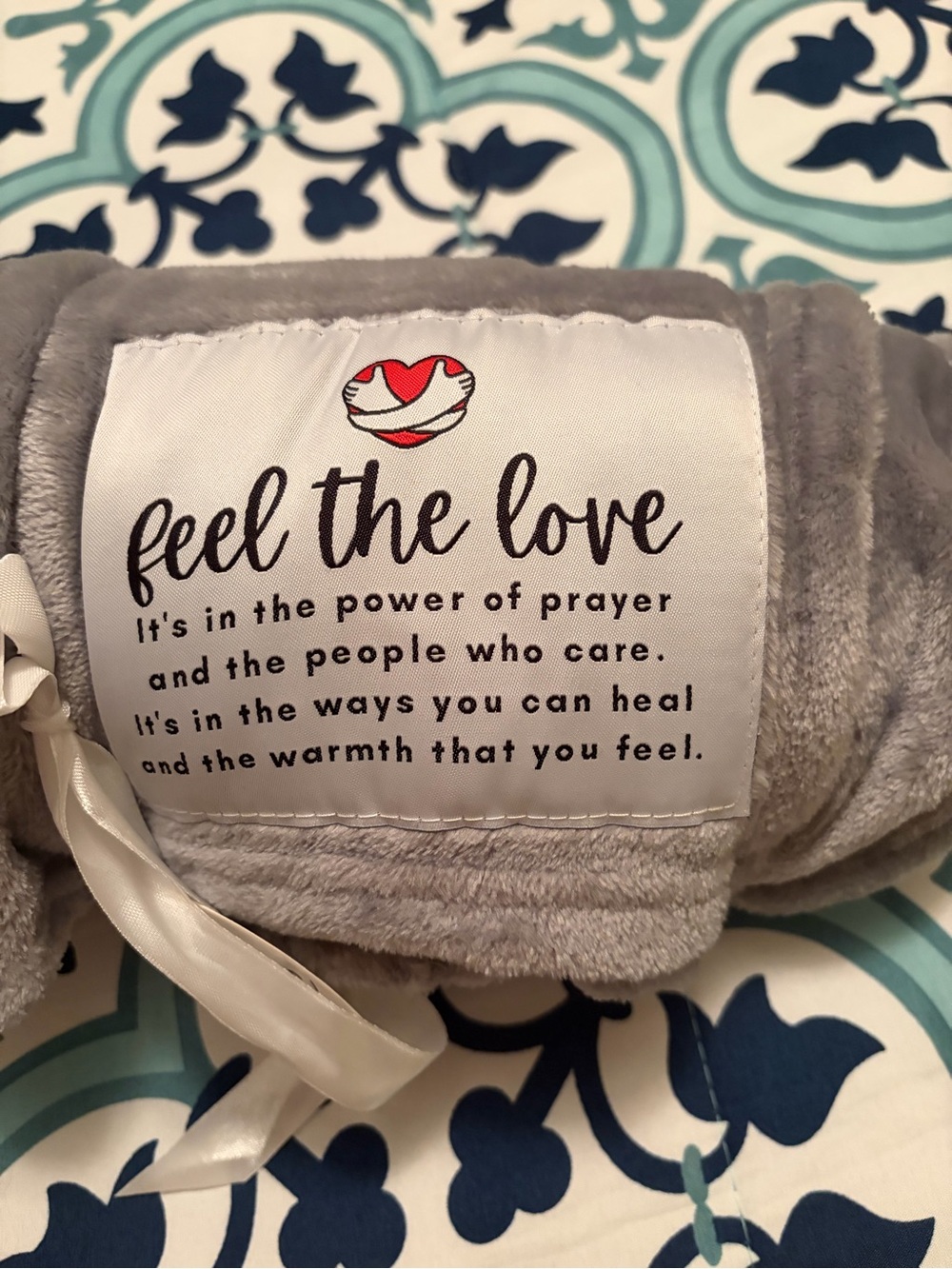 Get Well Soon Plush Throw Blanket - Gray - Picture 2 of 4